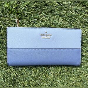 Kate Spade Color Block Blue Wallet
